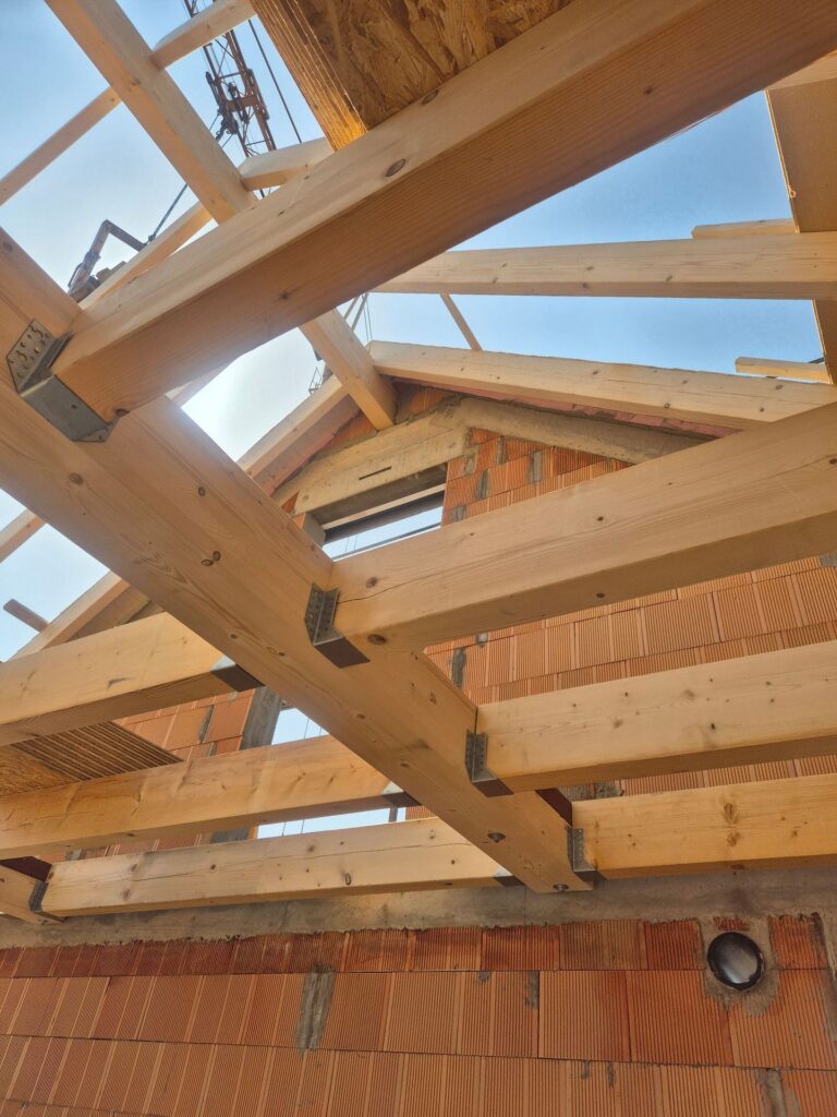 Neubau Doppelhaushälften mit Satteldachgauben – Zimmerei & Holzbau Seitz im Spessart